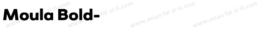 Moula Bold字体转换
